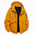 thumbnail image 1 of Hxshgdsn Fall Outfits For Men 2025 Men'S Waterproof Work Jacket,Hooded Design Multiple Pockets For Construction Outdoor Labor Orange Xl, 1 of 8