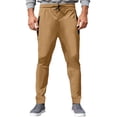 thumbnail image 1 of Hxshgdsn Joggers For Men Elastic Waist Sweatpants With Zip Pockets Fall Winter Sportwear Khaki Xl, 1 of 4