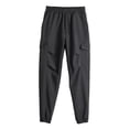 thumbnail image 1 of Hxshgdsn Men Baggy Cargo Pants With Multi Pockets Drawstring High Waist Cuffed Sweatpants Gray Xl, 1 of 6