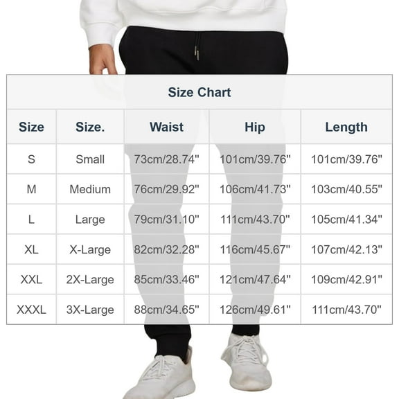 Hxshgdsn Men's Pants Men's Casual Solid Color Fleece Lined Jogger Pants Slim Cuffed Athletic Cargo Pants For Running Dark Gray S