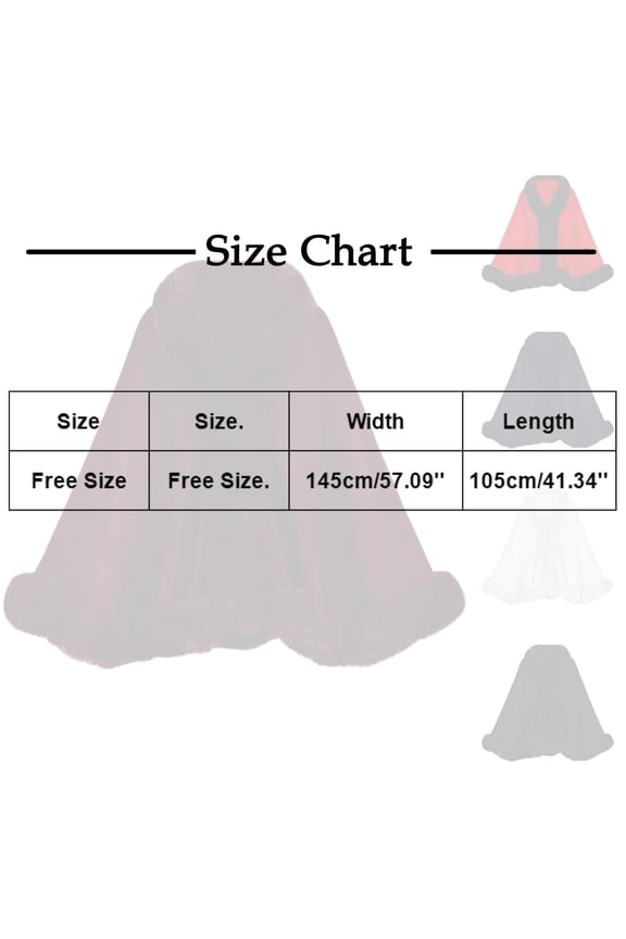Womens Faux Fox Fur Shawls Cape Coats Bridal Wraps Jackets Winter Trendy Windbreak White Free Size