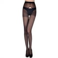 thumbnail image 1 of Hxshgdsn Womens Stockings Tights Sheer Crotchless Pantyhose Black Free Size, 1 of 2