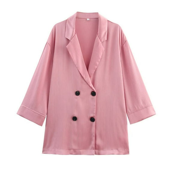 Hxshgdsn Womens Tops Women's Daily Printed Raglan Sleeve Long Sleeve Sweater Trendy Casual Hooded Pocket Zipper Top Fall Outfits For Women 2025 Pink M