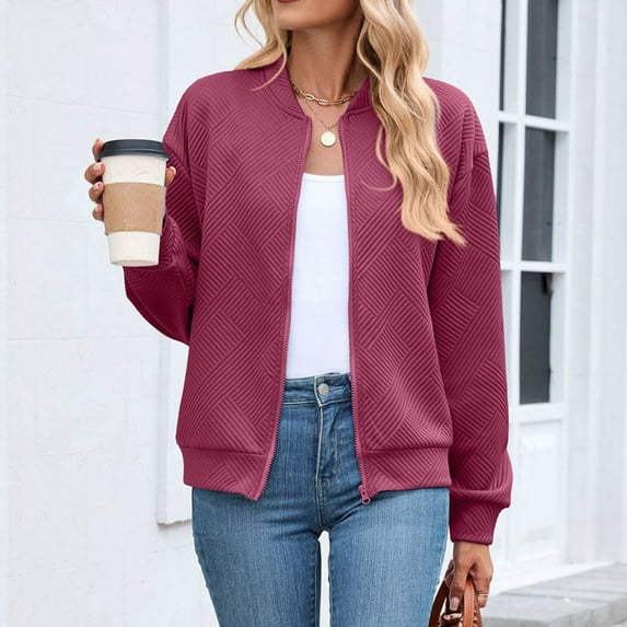 Hxshgdsn Womens Tops Women's Hooded Sweatshirt Winter 2025 Digital Print Thermal Layering Essentials Fall Outfits For Women 2025 Wine Xl