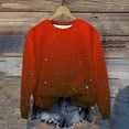 thumbnail image 1 of Hxshgdsn Womens Tops Women's Printed Blouse 2025 Floral Summer Chic Essentials Fall Outfits For&nbsp;Women&nbsp;2025 Orange L, 1 of 7