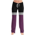 thumbnail image 1 of Hxshgdsn Womens Trendy High Waist Sweatpants Wide Leg Yoga Long Pants With Pockets Casual Soft Sportwear Purple 1 L, 1 of 6