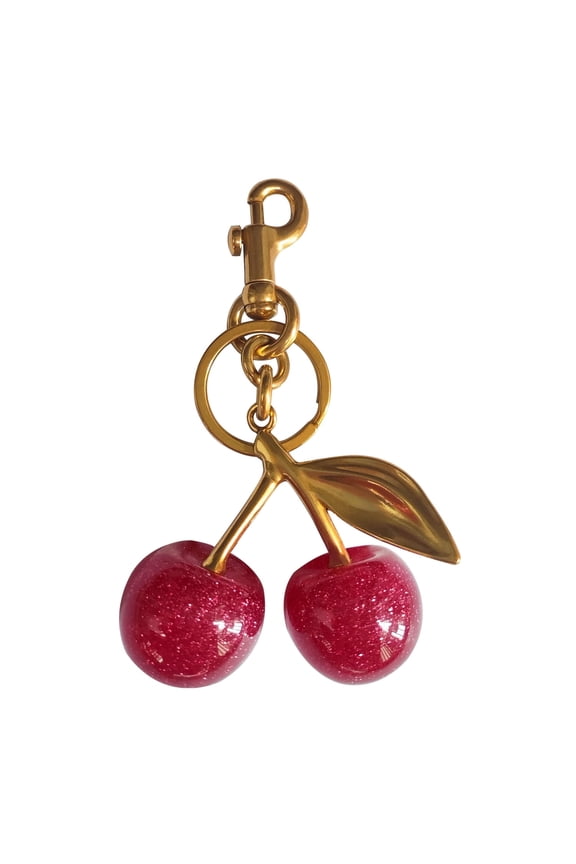 Keychain Cherry,Cherry Car Accessories,Black Cherry Keychain,Cherry Accessories For Bag,Cherry Charm For Bag And Car