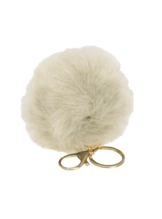 Vail Faux Fur Pom Pom Keychain