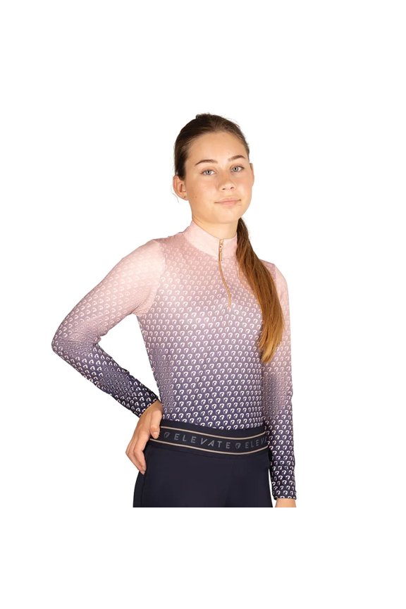 Girls Elevate Allure Ombre Base Layer Top