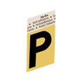 thumbnail image 1 of Hy-Ko 1-1/2 in. Black Aluminum Self-Adhesive Letter P 1 pc, 1 of 2