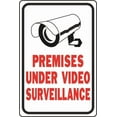 thumbnail image 1 of Hy-Ko 18 x 12 Heavy-Duty Aluminum Sign, Premises Under Video Surveillance HW-201, 1 of 3