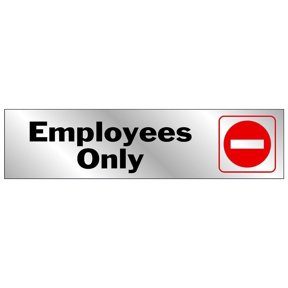 Employees-Only Signs for Workplace Identification and Safety