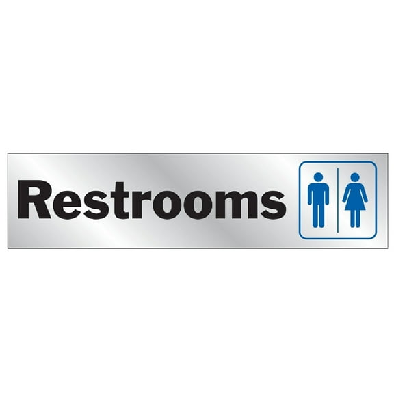 Hy-Ko 2x8 Restroom Sign 488