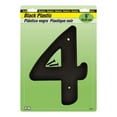 thumbnail image 1 of Hy-Ko Products 30204 6 in. Black Plastic Number 4, Pack Of 5, 1 of 7