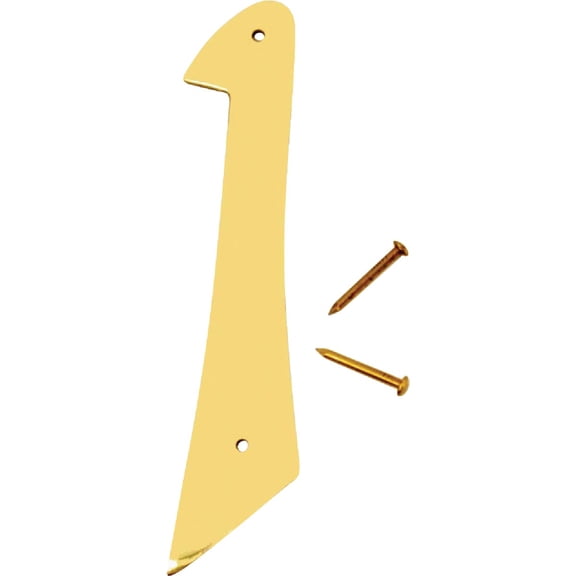 Hy-Ko 4 in. Gold Brass Number 1 Nail-On 1 pc.