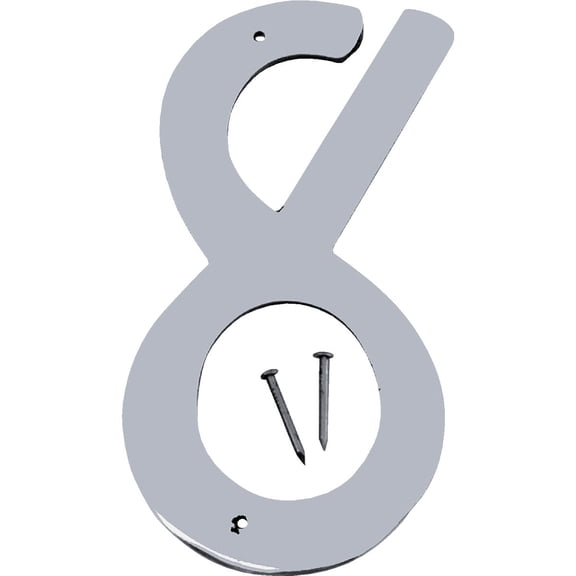 Hy-Ko 4 in. Gray Nickel Number 8 Nail-On 1 pc.