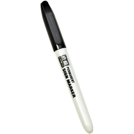 Hy-Ko 40622 Permanent Marker, Black, Chisel Tip, Weather-Resistant Ink