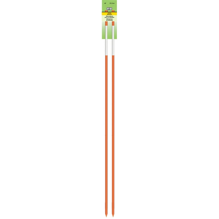 Hy-Ko 48 in. Round Orange Driveway Marker 6 pk Hy-Ko 48 in. Round Orange Driveway Marker 6 pk