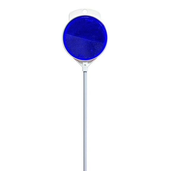 Hy-Ko 48-inch Blue Driveway Marker, Fiberglass Pole, Weather-Resistant Reflector, New Condition