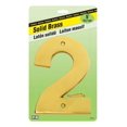 thumbnail image 1 of Hy-Ko Products 4323184 Number 2 5 In. Decorative Brass Number, 1 of 2