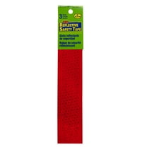 Hy-Ko 6-Inch Red Reflective Safety Strips, Self-Adhesive, 3-Pack