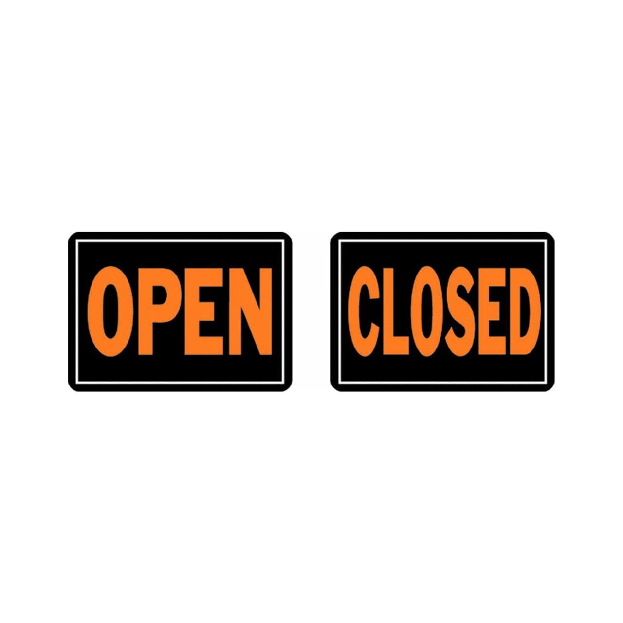 Hy-Ko 10x14 Aluminum Open Close Business Sign, Weather Resistant, 2 ...