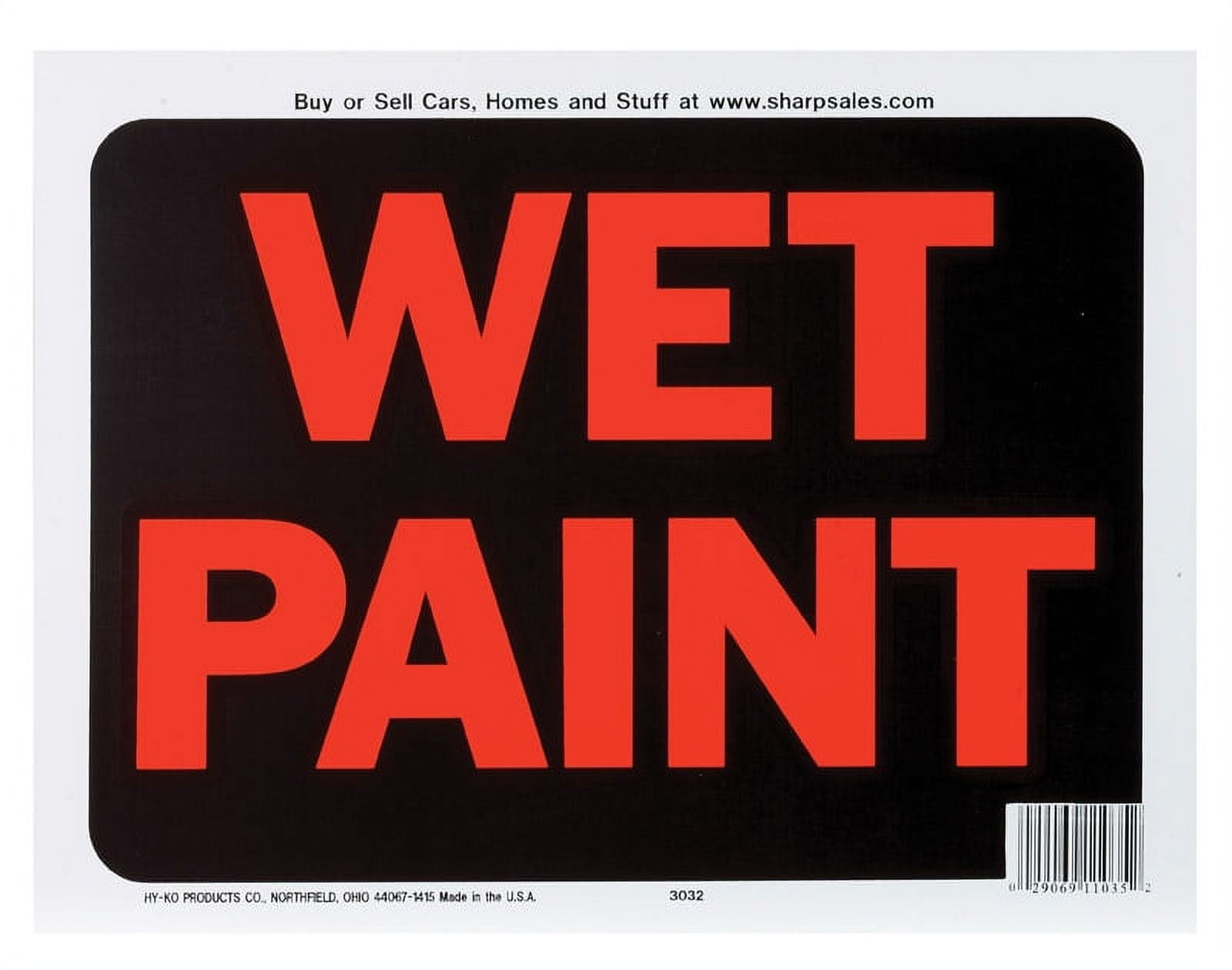 Hy-Ko 9x12 Plastic Sign, Wet Paint 3032 Pack of 10 - Walmart Business Supplies hy-ko-9x12-plastic-sign-wet-paint-3032-pack-of-10-walmart-business-supplies