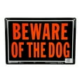 thumbnail image 1 of Hy-Ko Beware of The Dog Orange and Black Sign [Set of 12], 1 of 9
