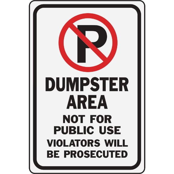 Hy-Ko Aluminum Signs, 12 x 18, Durable Long-Lasting Contrasting Metal Signs for Outdoor Use for Businesses, Property, Clear & Easy to Read Informational Display