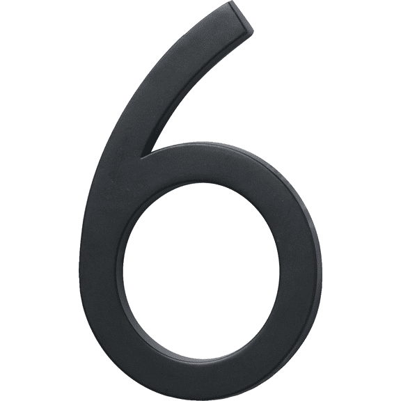 Hy-Ko Architectural Satin Black Number - Pack of 12