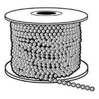 NKL PLATE BEADED CHAIN#1 100FT