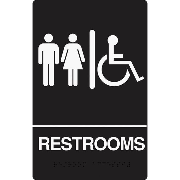 Hy-Ko Braille Sign - Pack of 4