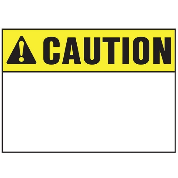 Hy-Ko Caution Sign 5620 - Plastic, Multicolor - 10" x 14"