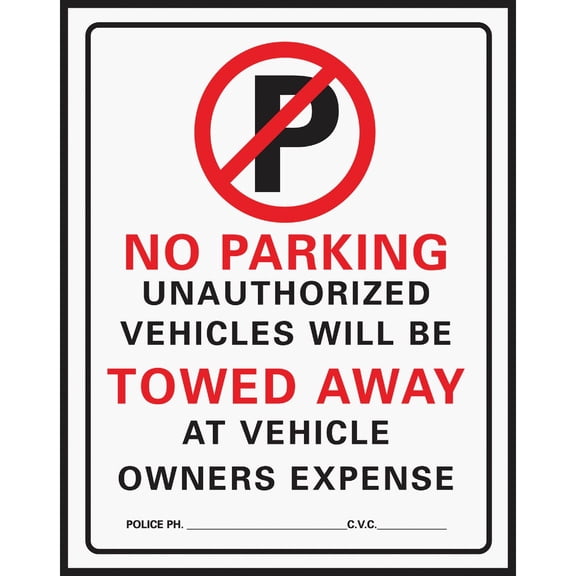 Hy-Ko Commercial Business Sign - Pack of 4