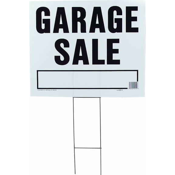 Hy-Ko Corrugated Sign with Frame - Pack of 12 Residential Use, Standard Application
