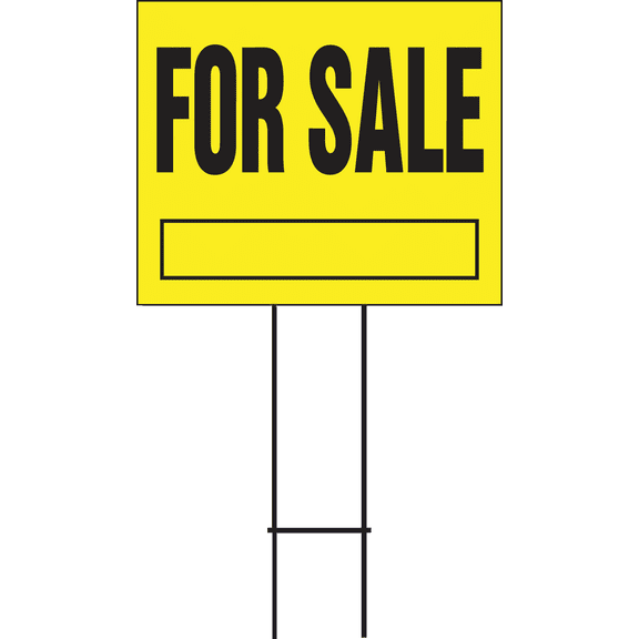 Hy-Ko Corrugated Sign with Frame - Pack of 12 Residential Use, Standard Application