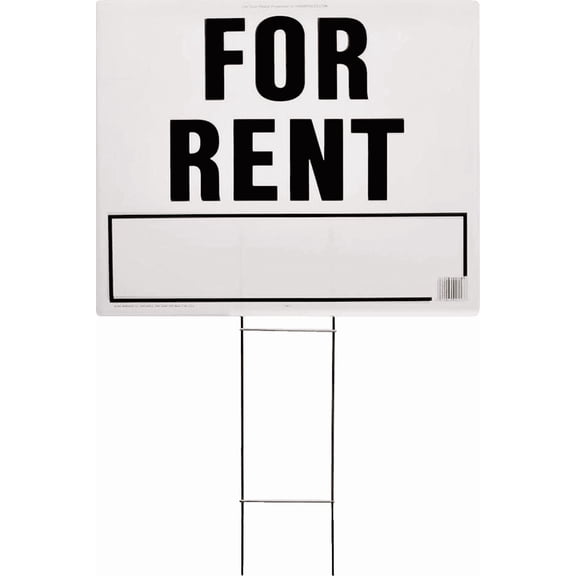 Hy-Ko Corrugated Sign with Frame - Pack of 2 Residential Use, Standard Application