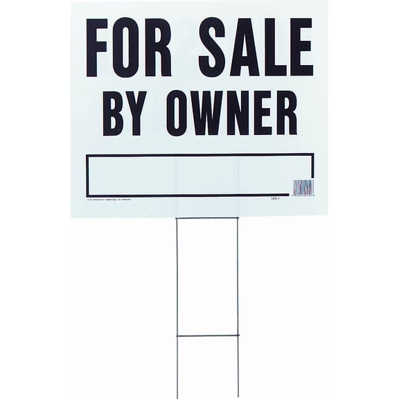 Hy-Ko Corrugated Sign with Frame - Pack of 2 Residential Use, Standard Application