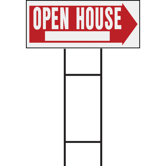 Hy-Ko Corrugated Sign with Frame - Single Pack Residential Use, Standard Application