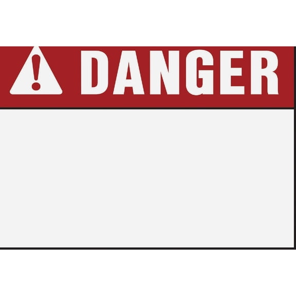 Hy-Ko Danger Sign 5230 - Plastic Outdoor Sign for Danger - 10 x 14 In, Multicolor