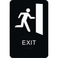 thumbnail image 1 of Hy-Ko Deco Series Plastic Braille Sign, Exit DB-19, 1 of 3