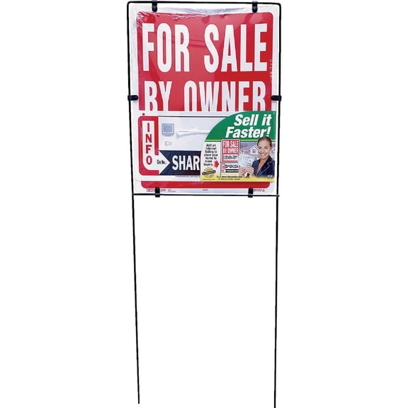 Hy-Ko English For Sale by Owner Sign Plastic 14 in. H x 18 in. W