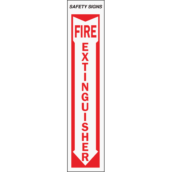 Hy-Ko Fire Extinguisher Sign - Single Pack  Residential Use, Standard Application