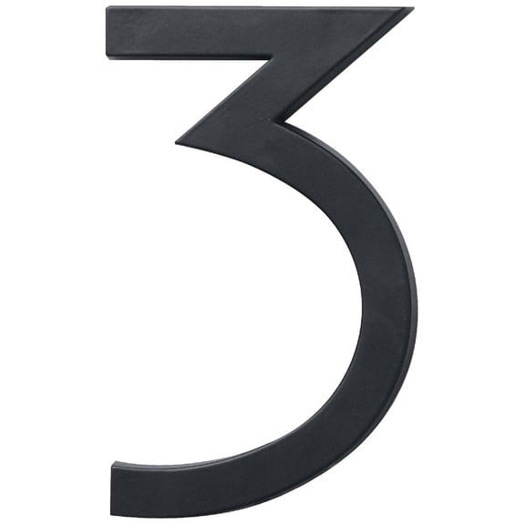 Hy-Ko Floating Mount House Numbers, Modern Raised Metal House Numbers for Outside, Durable Convenient Marking for Home Address with Included Mounting Hardware for Simple Installation