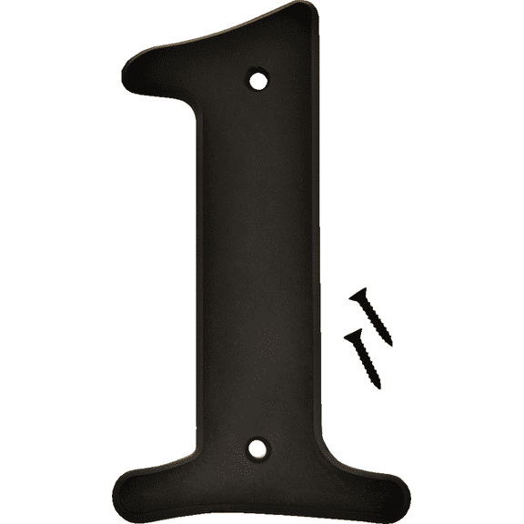 Hy-Ko Gloss Plastic House Number - Pack of 12  Residential Use, Standard Application