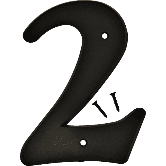 Hy-Ko Gloss Plastic House Number - Pack of 4 Residential Use, Standard Application