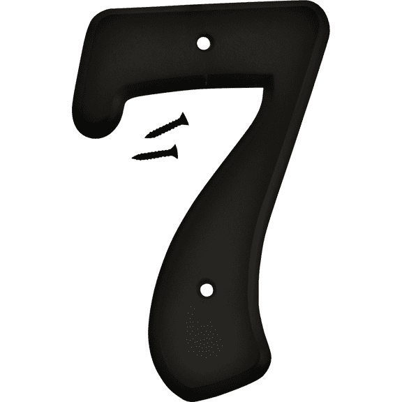Hy-Ko Gloss Plastic House Number - Single Pack Residential Use, Standard Application