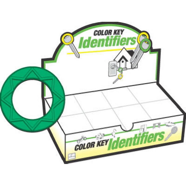 Color Code Key Id Large Key Color Identifiers 200 Pack Vinyl Key Caps HY-KO PROD Large ...