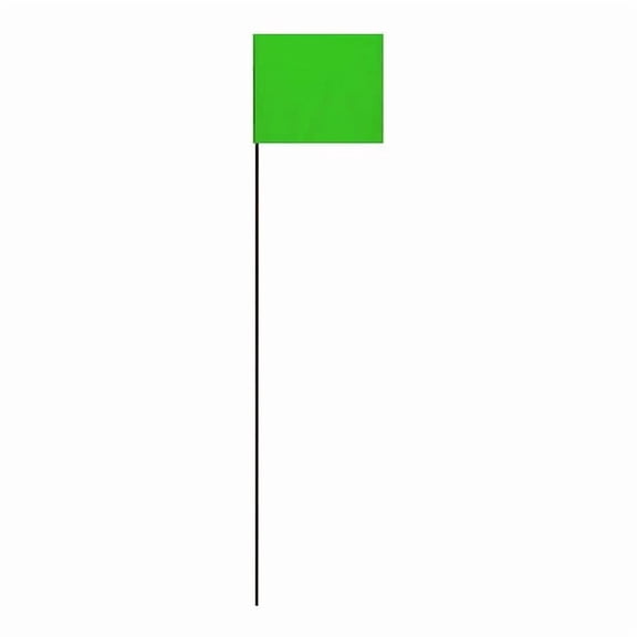 Hy-Ko Marking Flag,Green,Solid Pattern,PK25 SF-21/GR