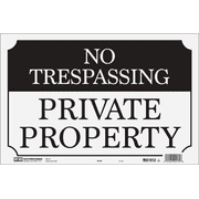 Hy-Ko No Trespassing Sign - Pack of 12   Residential Use, Standard Application